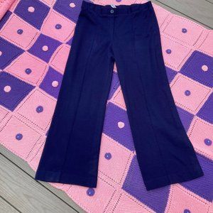 Vintage 70s bootcut trousers pants high waisted blue  1970s wide leg |L-XL|
